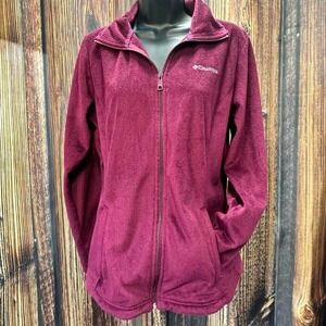 Comfy & Plush Jazzyberry Full-Zip Light-Weight Fleece Jacket Zipper Pockets